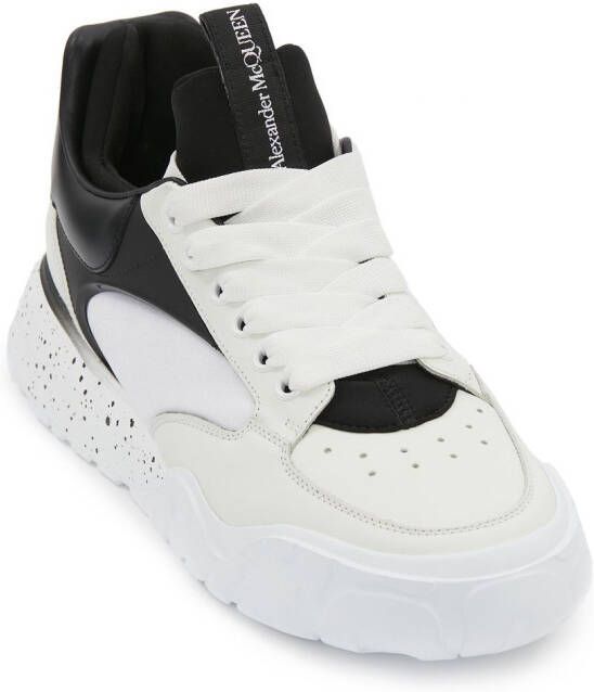 Alexander McQueen Court Tech leren sneakers Wit