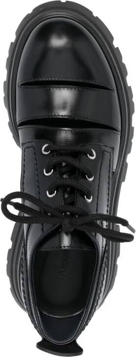 Alexander McQueen Leren Oxford schoenen Zwart