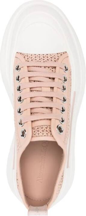 Alexander McQueen Deck Plimsoll low-top sneakers Roze