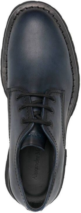 Alexander McQueen Derby schoenen met chunky zool Zwart