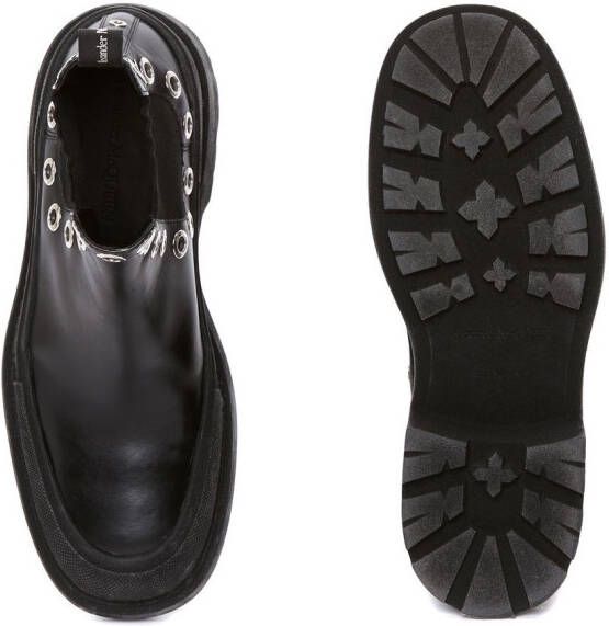 Alexander McQueen Chelsea laarzen met ringlets Zwart