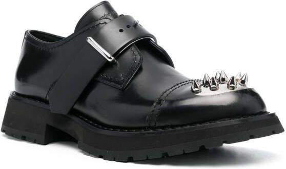 Alexander McQueen Gespschoenen met studs Zwart