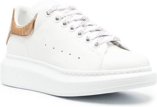 Alexander McQueen Glitter sneakers Wit