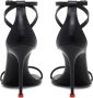 Alexander McQueen 90 mm Harness leren sandalen Zwart - Thumbnail 4