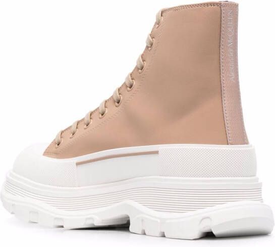 Alexander McQueen High-top sneakers Beige