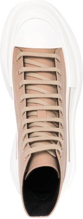 Alexander McQueen High-top sneakers Beige