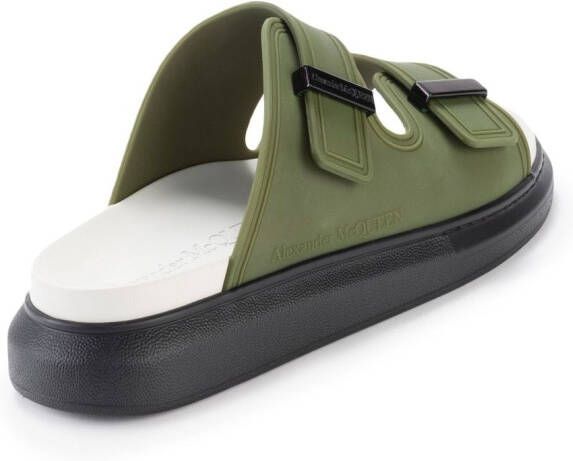 Alexander McQueen Hybrid slippers Groen