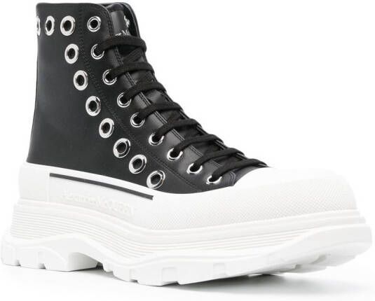 Alexander McQueen Joey sneakers met ringlets Zwart