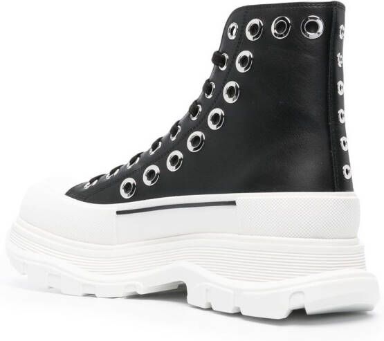 Alexander McQueen Joey sneakers met ringlets Zwart