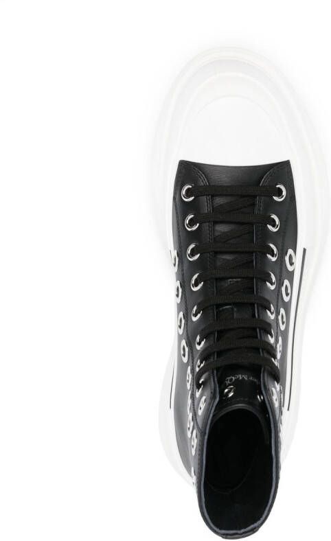 Alexander McQueen Joey sneakers met ringlets Zwart