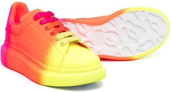 Alexander McQueen Kids Sneakers met kleurverloop Geel