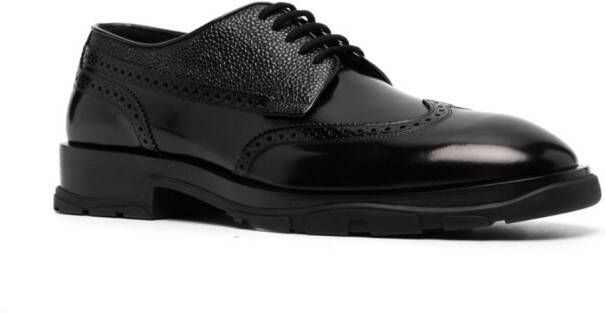 Alexander McQueen Leren brogues Zwart