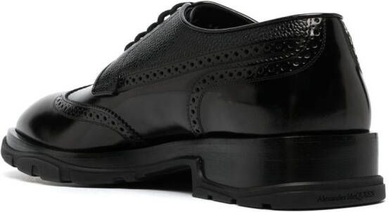 Alexander McQueen Leren brogues Zwart