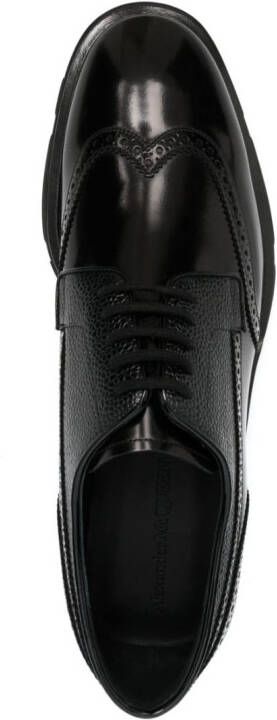 Alexander McQueen Leren brogues Zwart