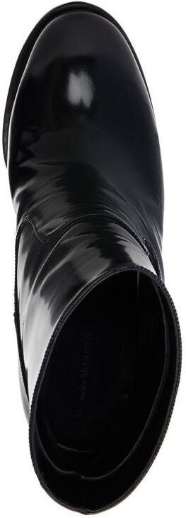 Alexander McQueen 120 mm enkellaarzen Zwart