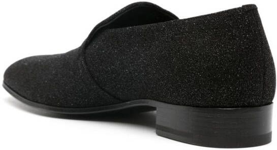 Alexander McQueen Leren slippers Zwart