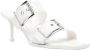 Alexander McQueen 75mm leren sandalen met gesp Wit - Thumbnail 2
