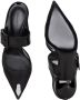 Alexander McQueen 65 mm Punk mesh muiltjes met gesp Zwart - Thumbnail 4