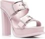 Alexander McQueen Muiltjes met plateauzool Roze - Thumbnail 2