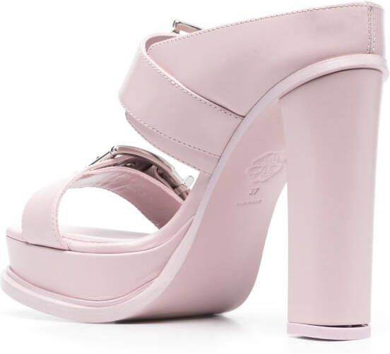 Alexander McQueen Muiltjes met plateauzool Roze