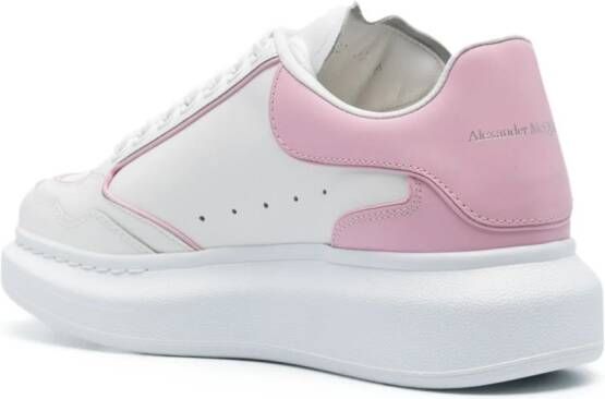 Alexander McQueen Oversize leren sneakers Wit