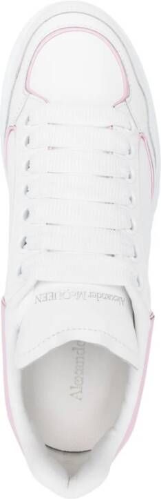 Alexander McQueen Oversize leren sneakers Wit