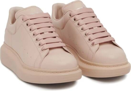 Alexander McQueen Oversized leren sneakers Beige