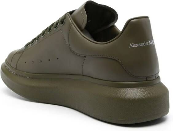 Alexander McQueen Oversized leren sneakers Groen