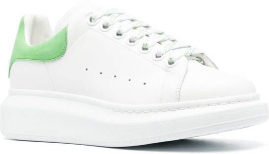Alexander McQueen Oversized leren sneakers Wit