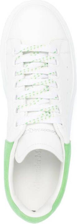 Alexander McQueen Oversized leren sneakers Wit