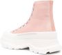 Alexander McQueen Enkellaarzen met oversized zool Roze - Thumbnail 3