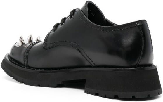Alexander McQueen Derby schoenen met spikes Zwart