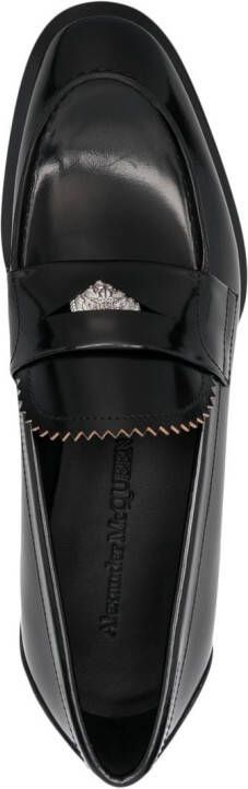 Alexander McQueen Penny loafers Zwart