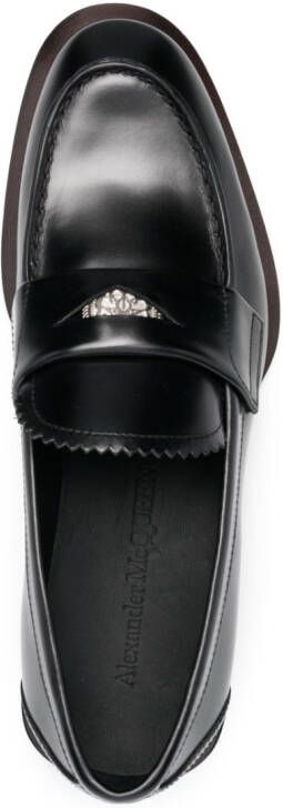 Alexander McQueen Penny loafers Zwart