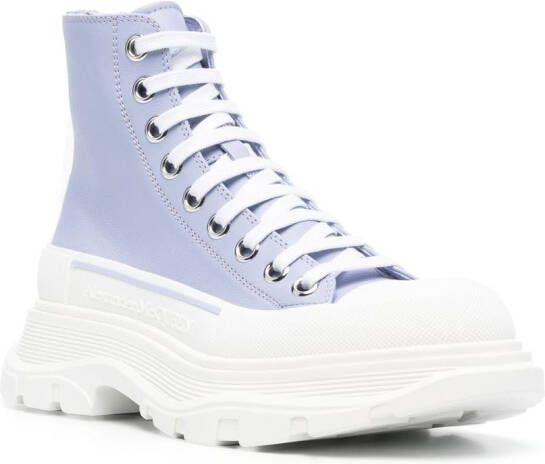 Alexander McQueen Tread Slick laarzen Paars
