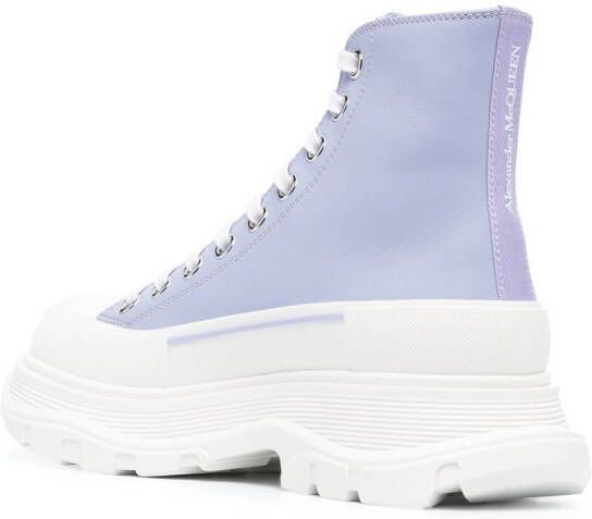 Alexander McQueen Tread Slick laarzen Paars