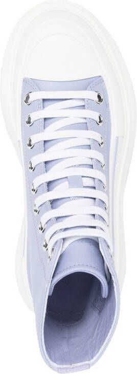 Alexander McQueen Tread Slick laarzen Paars