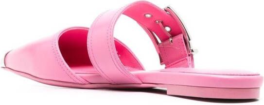 Alexander McQueen Muiltjes met gesp Roze