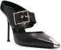 Alexander McQueen Pumps met metalen neus Zwart - Thumbnail 2