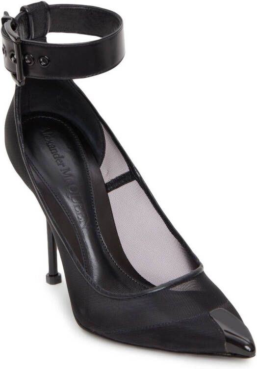 Alexander McQueen Pumps met puntige neus Zwart