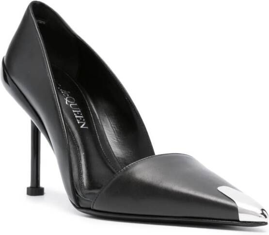 Alexander McQueen Punk leren pumps Zwart