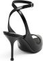 Alexander McQueen 90 mm Punk sandalen met enkelbandje Zwart - Thumbnail 3