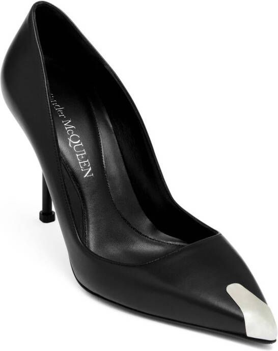 Alexander McQueen Punk leren pumps Zwart