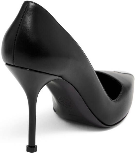 Alexander McQueen Punk leren pumps Zwart