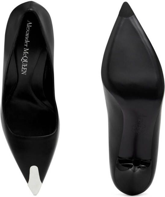 Alexander McQueen Punk leren pumps Zwart