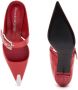 Alexander McQueen Punk muiltjes met gesp Rood - Thumbnail 4