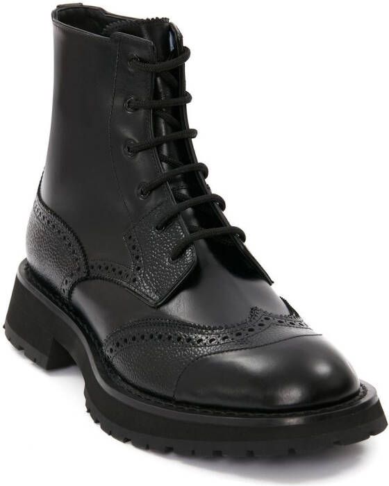 Alexander McQueen Punk Worker veterlaarzen Zwart