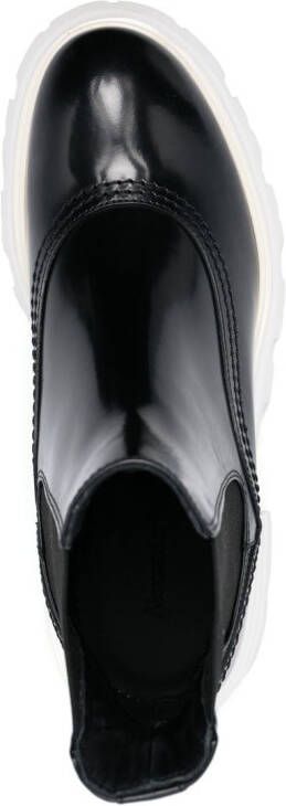 Alexander McQueen Rave leren Chelsea laarzen Zwart