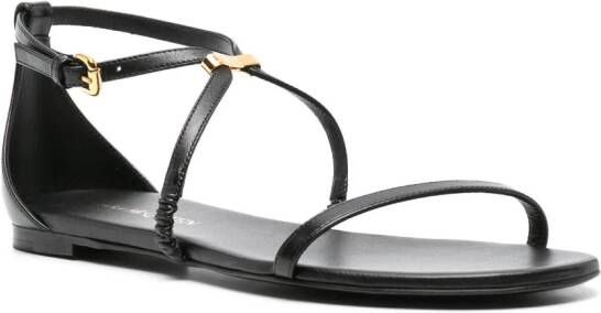 Alexander McQueen Sandalen met enkelbandjes Zwart