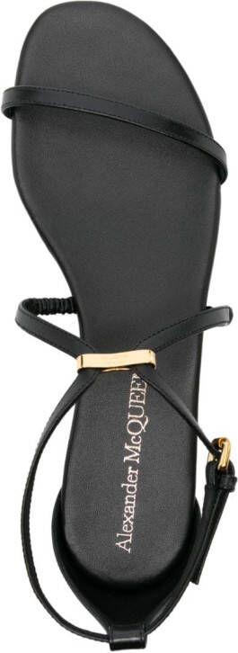 Alexander McQueen Sandalen met enkelbandjes Zwart